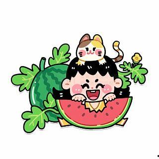 娱乐吃瓜卡通,趣味解读娱乐圈热点事件